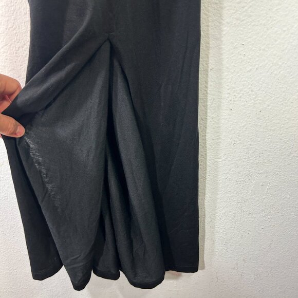 Theory Womens Sonaki Rubric Black Maxi Dress Small atmos light capsule minimal - Picture 4 of 10